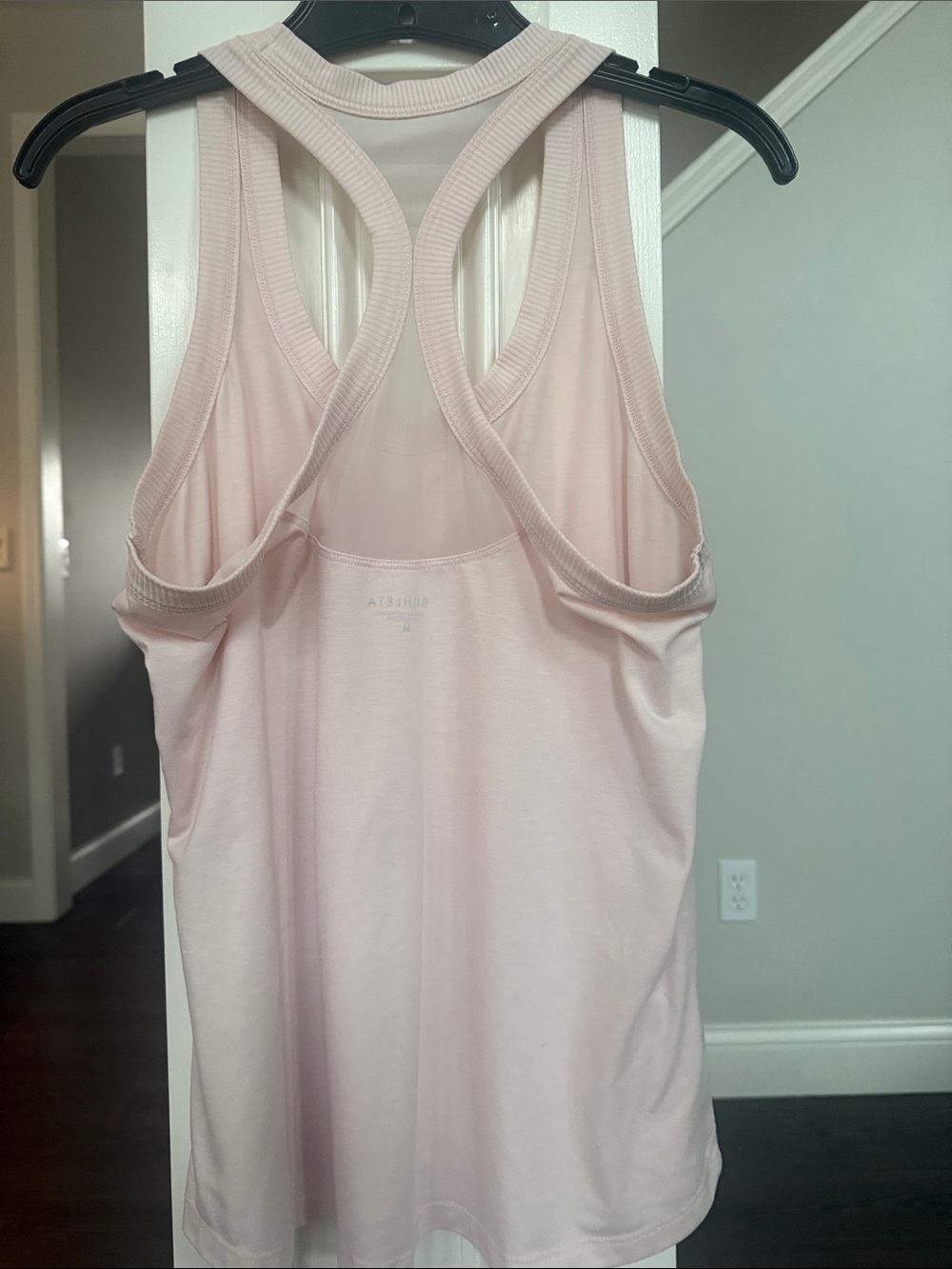 Athleta Topanga Mesh Detail Racerback Tank in Pale Pink M - Picture 6 of 9